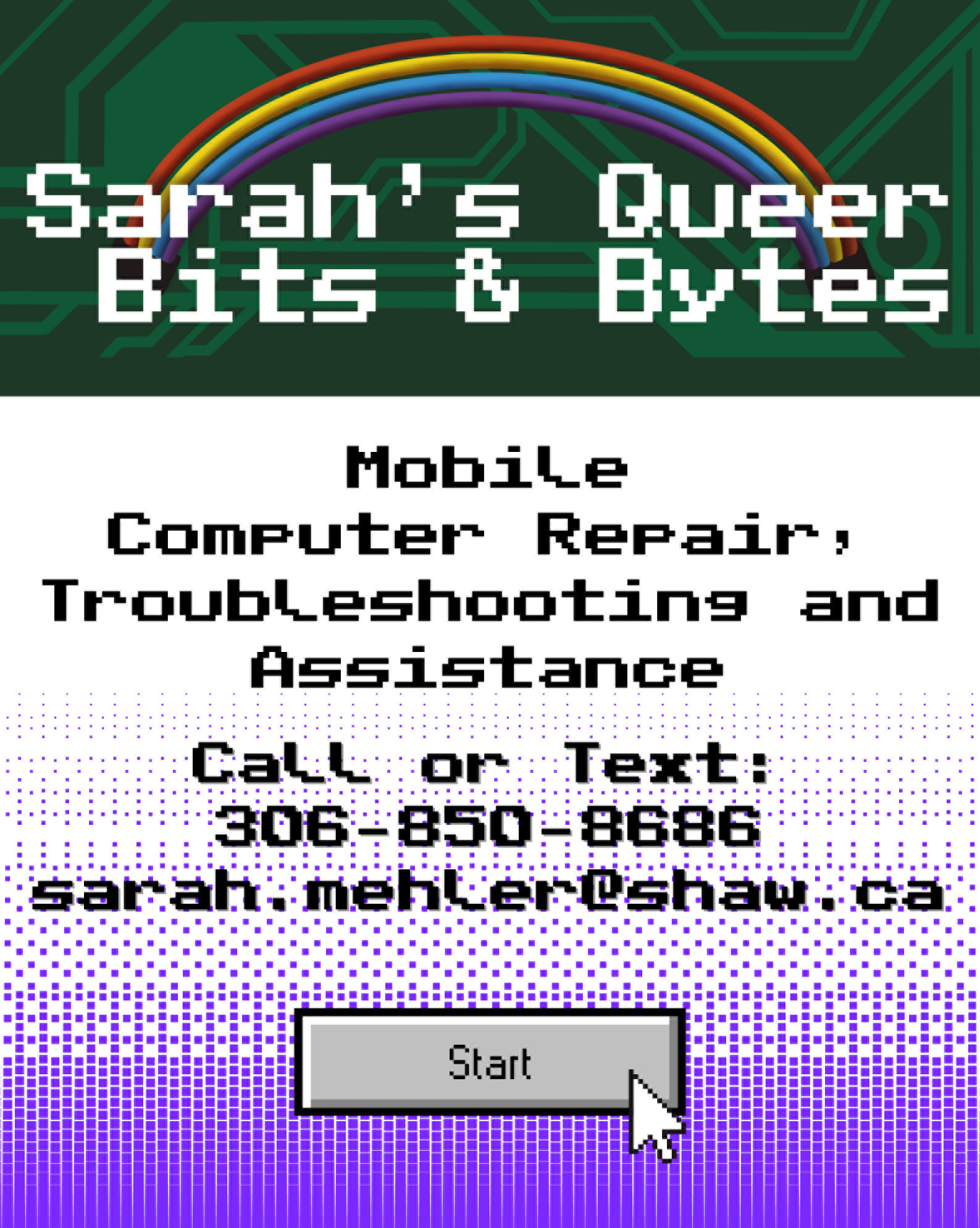 Sarah's Queer Bits and Bytes – Saskatoon PC Repair Professional